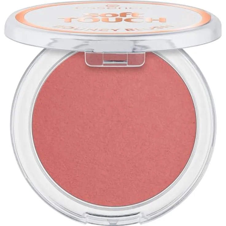 essence soft TOUCH BOUNCY BLUSH, Rouge Nr. 10, Pink, langanhaltend, hochpigmentiert, matt, vegan, ölfrei, ohne Parfüm, ohne Alkohol, 5g