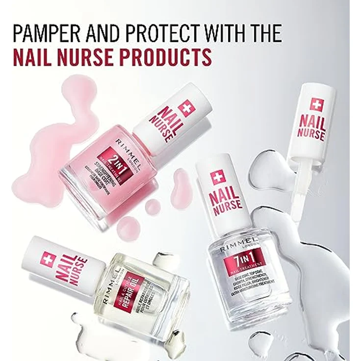 Rimmel Nail Nurse 7-in-1, Basis- und Decklack für Fingernägel mit langanhaltendem Glanz, 12 ml – Bild 9