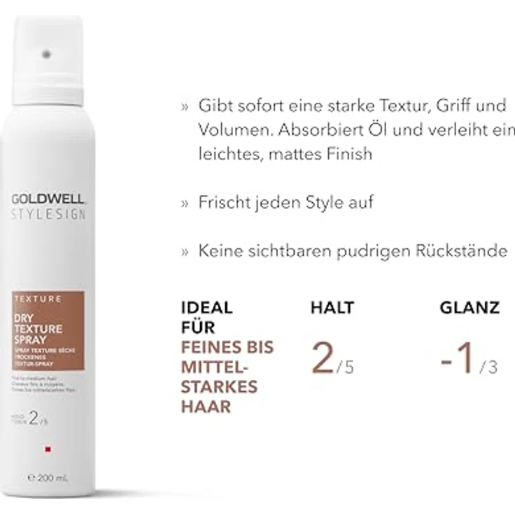 Goldwell Stylesign Texture Dry Texture Spray 200 ml, Haarspray – Bild 3