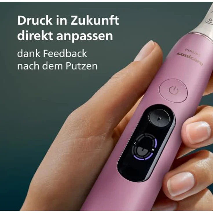 Philips Sonicare 8000 HX8311/15, elektrische Schallzahnbürste mit USB-Aufladung, verschiedenen Reinigungsmodi und Drucksensor für optimale Mundpflege – Bild 8