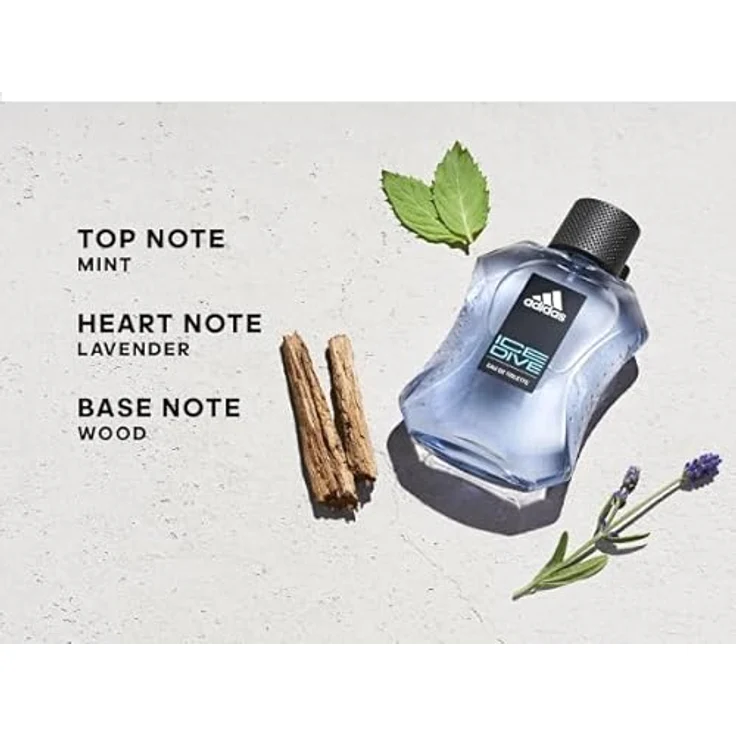 Adidas Ice Dive Deodorant Zerstäuber für Herren, 75ml, parfümiert, frischer Duft – Bild 5