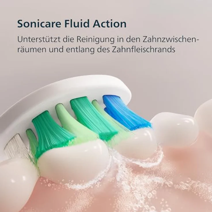 Philips Sonicare HX4021/01, Elektrische Zahnbürste mit 3-facher Plaque-Entfernung, weiß – Bild 2