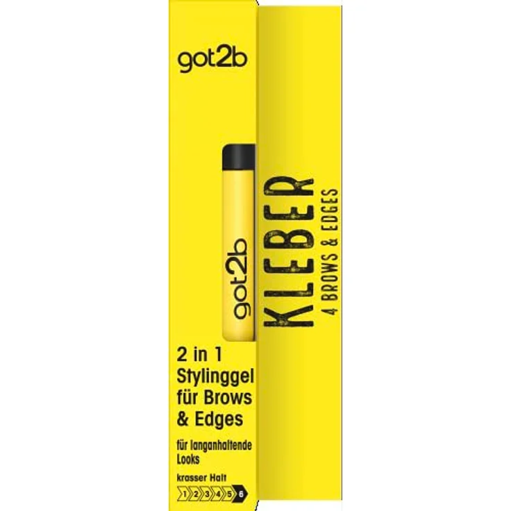 GOT2B Kleber 4 Brows & Edges (16 ml), 2in1 Brow Gel & Haar Mascara, mit praktischer, zweiseitiger Eyebrow Brush zum Stylen und Babyhaare Fixieren, vegane Formel – Bild 1