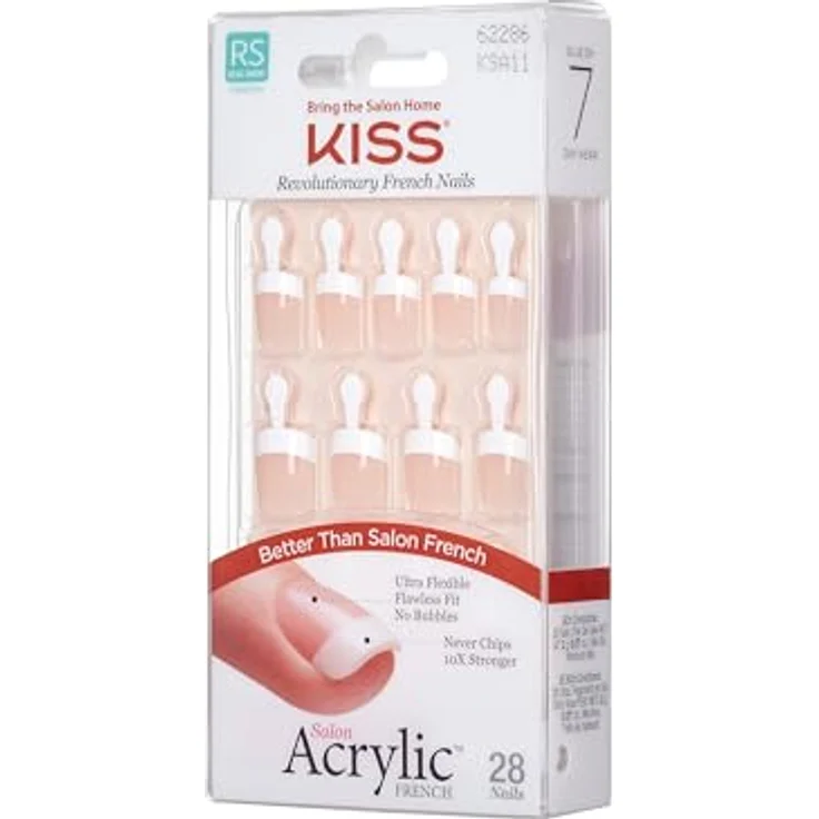KISS Acrylic French Kit künstliche Fingernägel 28 St. für Damen – Bild 2