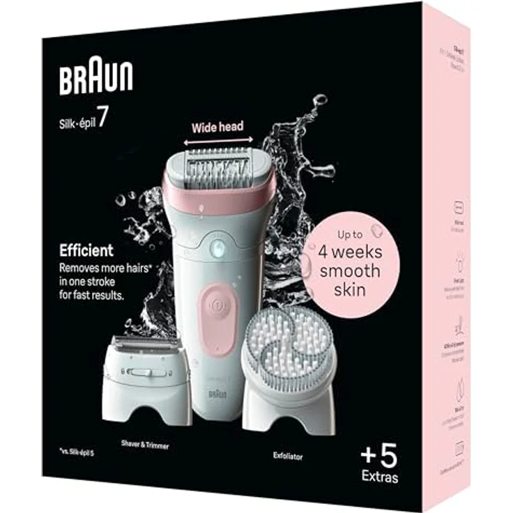 Braun Silk-épil 7 SE7-060, Epilierer mit 40 MicroGrip-Pinzette, SmartLight, nass und trocken, umfangreiches Zubehör – Bild 9