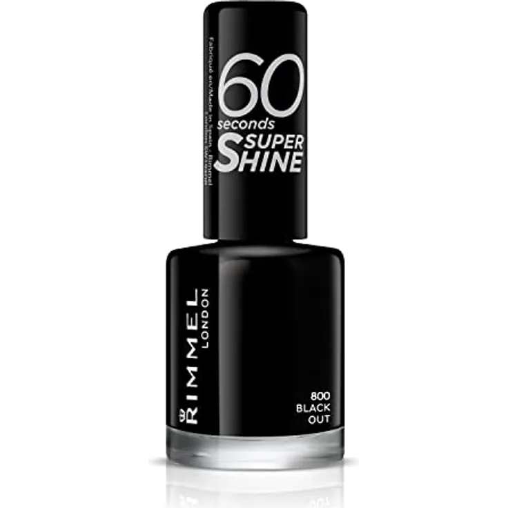Rimmel London Super, Nagellack, dunkelgrauer Glanz, 8 ml (1er Pack)