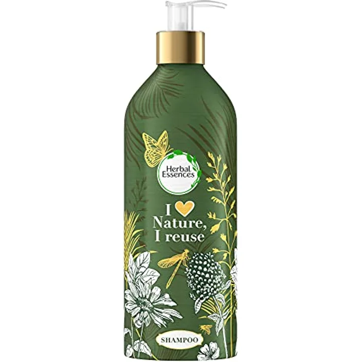 Herbal Essences Repair Shampoo mit Marokkanischem Arganöl, Nachfüllbare Aluminiumflasche, 430ml