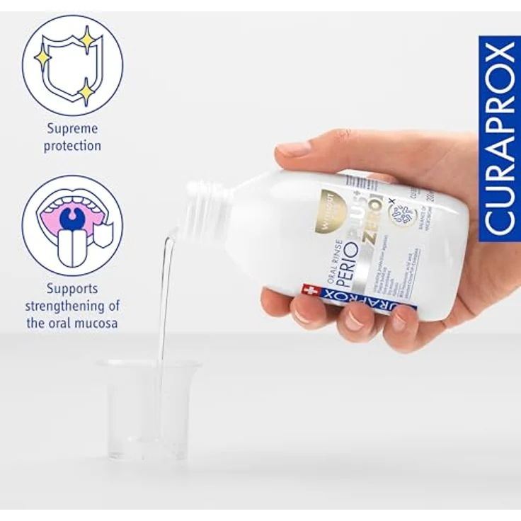 Curaprox Perio Plus Zero Mundspülung 200 ml, schützt vor Zahnbelag und hält das Zahnfleisch gesund – Bild 4