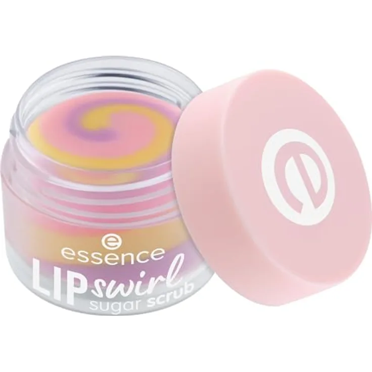 essence LIP swirl Lippenpeeling 8 g, entfernt abgestorbene Hautzellen, vegan und feuchtigkeitsspendend