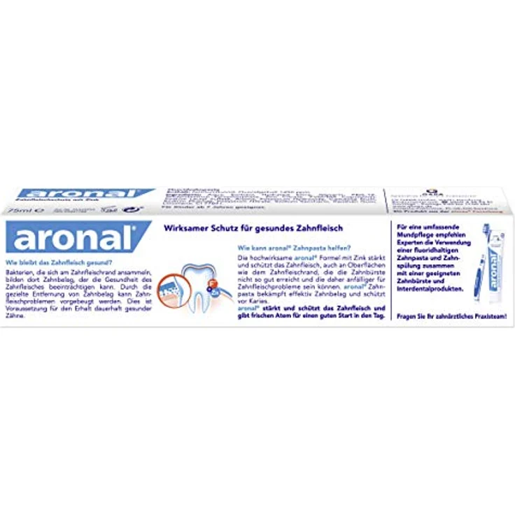 Aronal Zahnfleischschutz Forte mit Zink, 75 ml, für gesundes Zahnfleisch – Bild 2