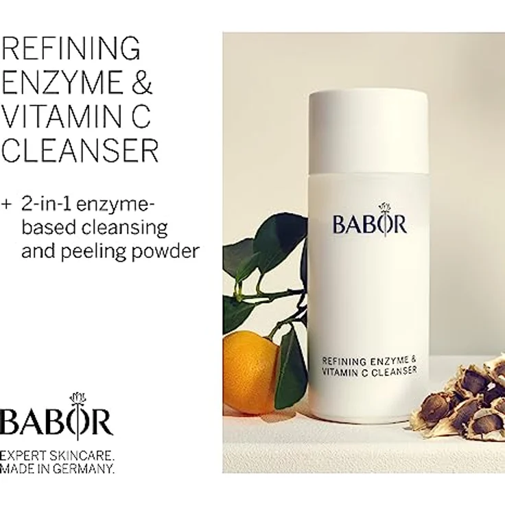 BABOR CLEANSING Enzyme Cleanser für Mischhaut, ölige Haut und für unreine Haut, Enzymatisches Reinigungs- und Peelingpulver, Mit Vitamin C, 1 x 40 g – Bild 2