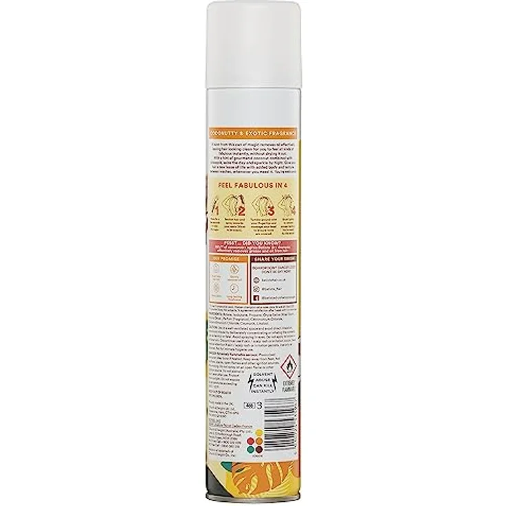 Batiste Tropical Trockenshampoo mit exotischem Kokosduft 350 ml – Bild 4