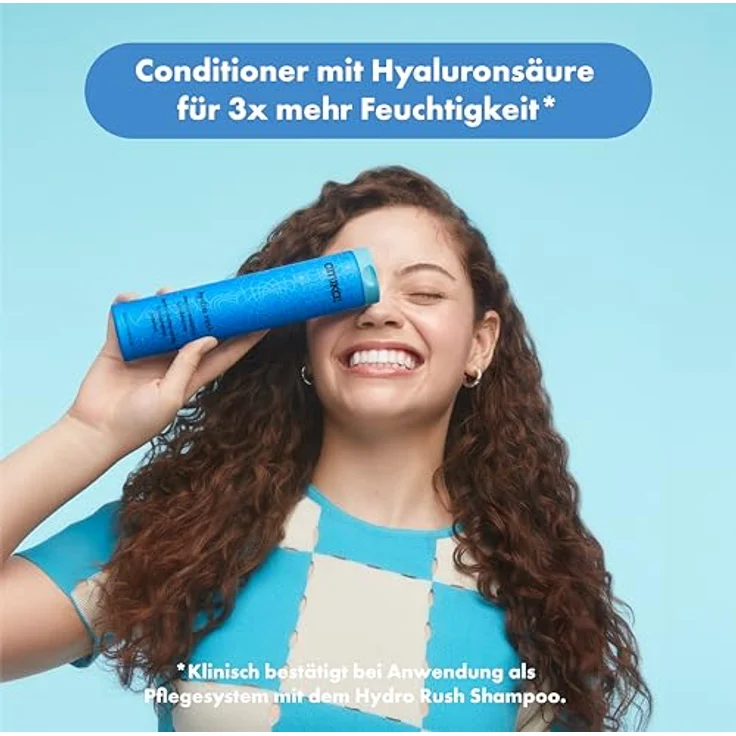 Amika Hydro Rush Intense Moisture Conditioner, intensiv feuchtigkeitsspendender Conditioner mit Hyaluronsäure und Squalan, 300 ml – Bild 2