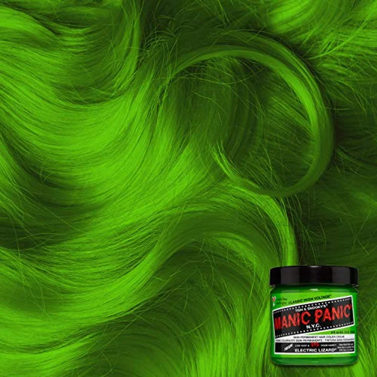 Manic Panic Electric Lizard Classic Creme Semi Permanent Hair Dye, Vegan, Cruelty Free, 2 x 118ml Green – Bild 3