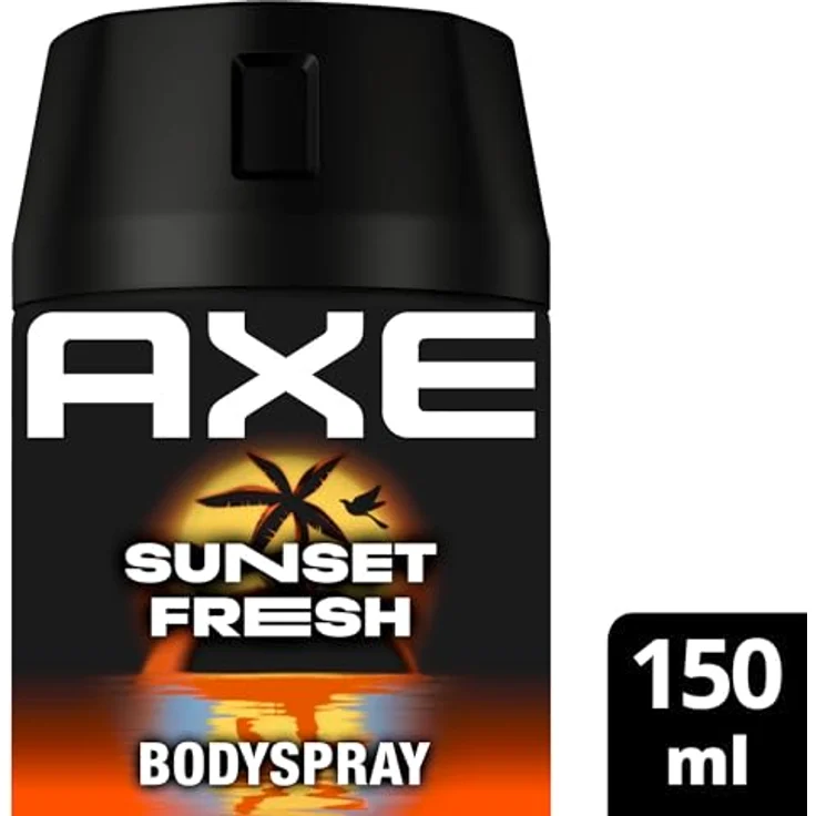 Axe Bodyspray Sunset Fresh Deo, 48 Stunden Schutz ohne Aluminiumsalze, 6 x 150 ml, Duftrichtung Mango und Mandarinen – Bild 2