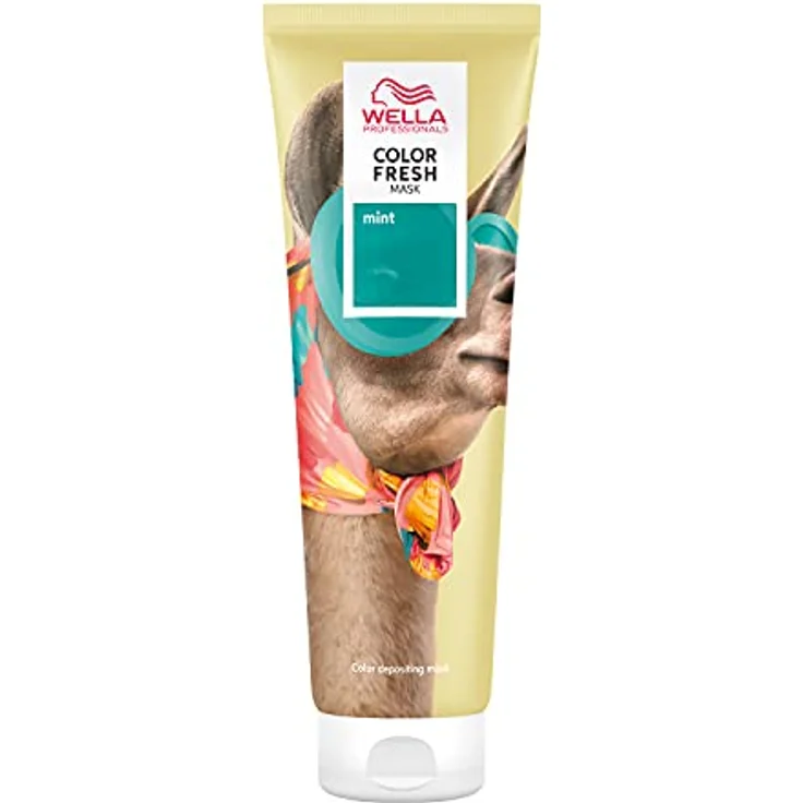 Wella Professionals Color Fresh Mask Mint - Haarkur mit Avocadoöl für aufgehelltes und helles Haar - 150 ml – Bild 1