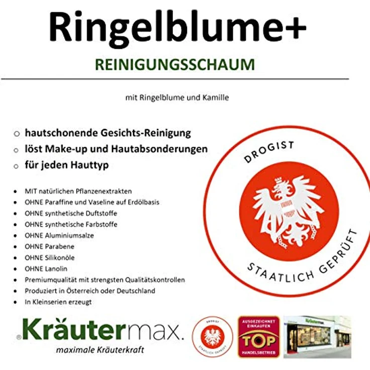 Ringelblumen Reinigungsschaum Schaum zur Ringelblume Gesichtsreinigung und Gesichtspflege 1 x 150 ml – Bild 4