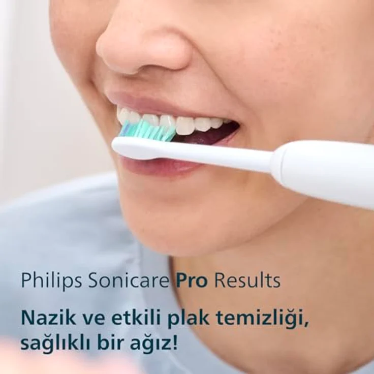 Philips Sonicare ProResults HX6012/87, Doppelpack Bürstenköpfe, 2 Stück, Weiß, Medium soft, bis zu 2x mehr Plaque-Entfernung – Bild 4