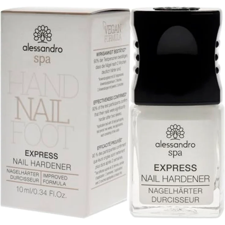 Alessandro Spa Express Nail Hardener 10 ml Transparent, Nagelhärter, stärkend – Bild 4