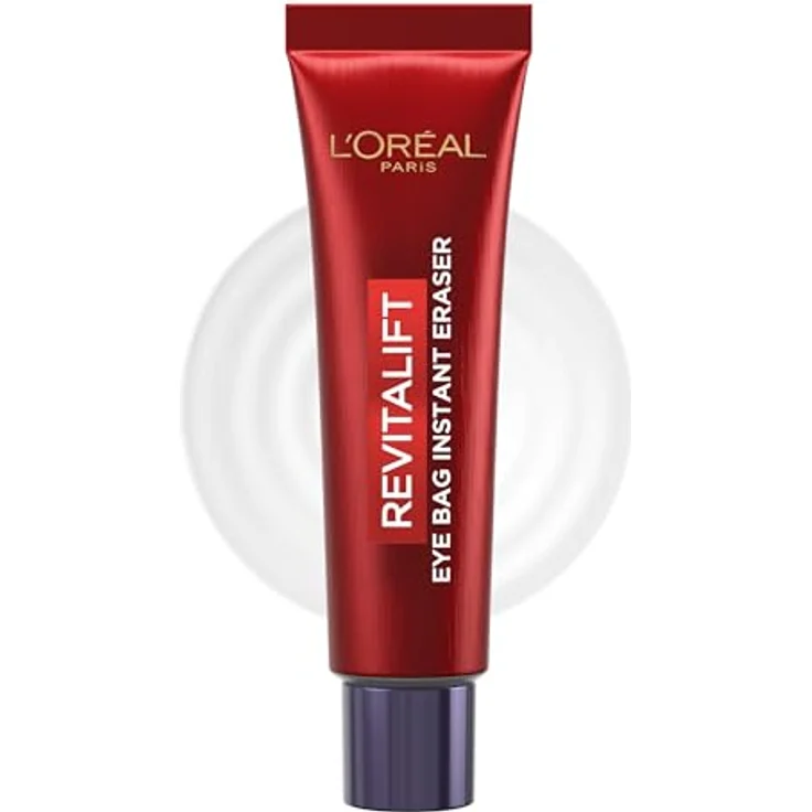 L'Oréal Paris Revitalift Laser Eye Bag Instant Eraser, Augenpflege Crème, 15 ml, Tag + Nacht, für reduzierte Schwellungen und Dunkle Ringe – Bild 1