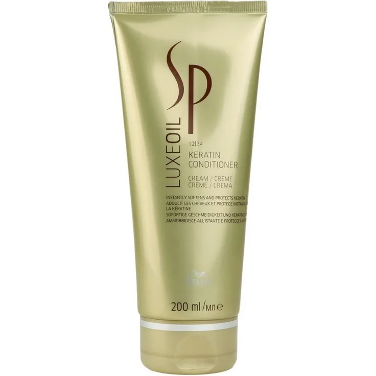 Wella Professionals Luxe Oil Keratin Conditioning Cream Conditioner, 200 ml, intensive Pflege mit Keratinbindung und Anti-Statik-Effekt