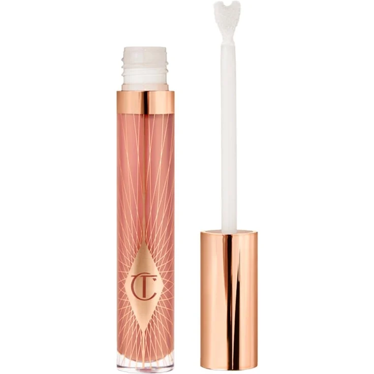 Charlotte Tilbury Collagen Lip Bath - Lipgloss mit Meereskollagen und feuchtigkeitsspendenden Zutaten, 7,9 ml, PILLOW TALK