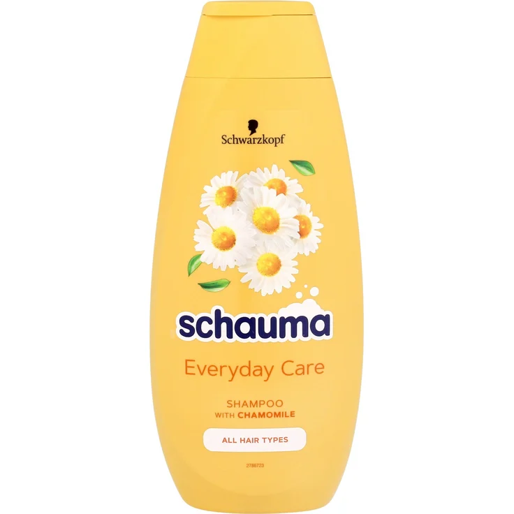 SCHAUMA Haar-Shampoo mit Kamille, 400 ml, reinigend und pflegend für gesundes, glänzendes Haar