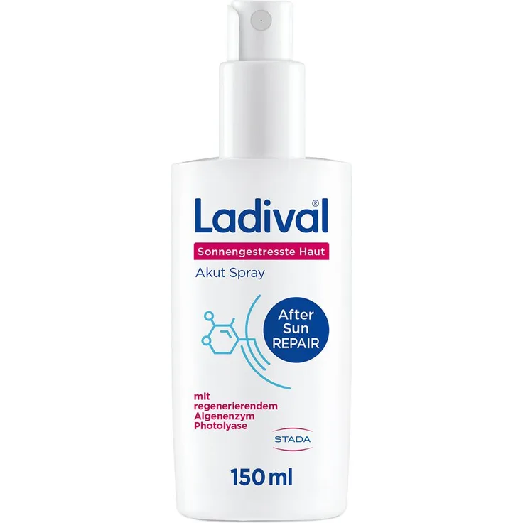 Ladival Sonnengestresste Haut Akut Spray, After Sun Repair mit Photolyase, 150 ml, kühlend und pflegend