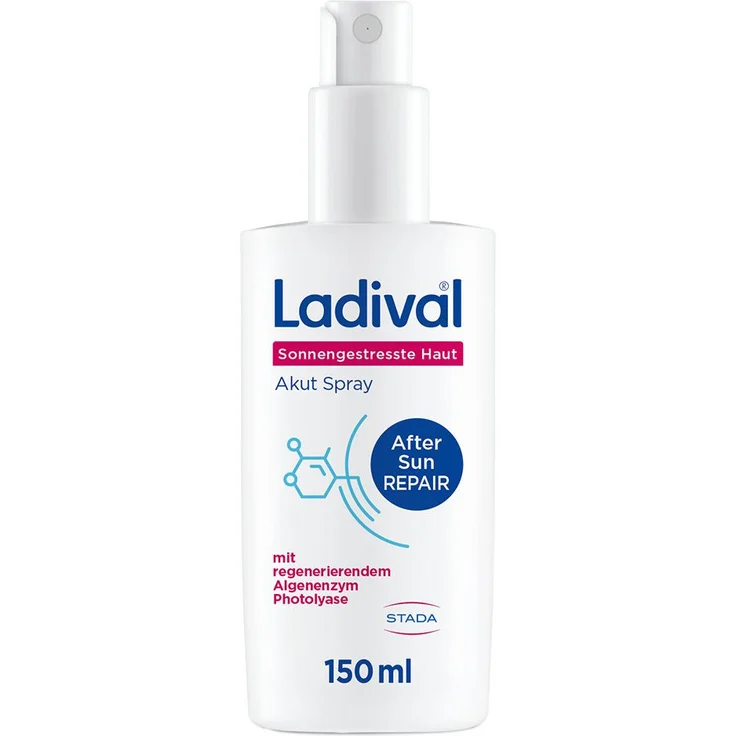 Ladival Sonnengestresste Haut Akut Spray, After Sun Repair mit Photolyase, 150 ml, kühlend und pflegend