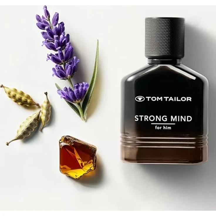 Tom Tailor® Strong Mind Eau de Toilette Natural Spray, Herrenduft mit Kardamom, Apfel und Zedernholz, moderne Farbverlauf-Flasche – Bild 5