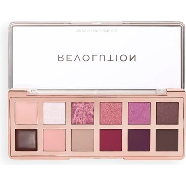 Revolution The Cherry Icon Rich Berry Palette – Lidschattenpalette mit 12 hochpigmentierten Beerentönen, vegan & tierversuchsfrei