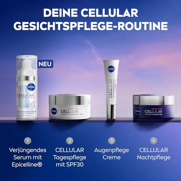 NIVEA Cellular Epigenetics Gesichtsserum, Anti-Aging Serum zur Hautverjüngung, 30 ml – Bild 6