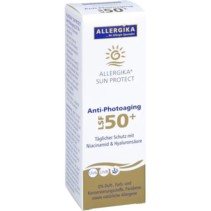 Allergika SUN PROTECT Anti-Photoaging Creme LSF50+, 50 ml – Bild 6