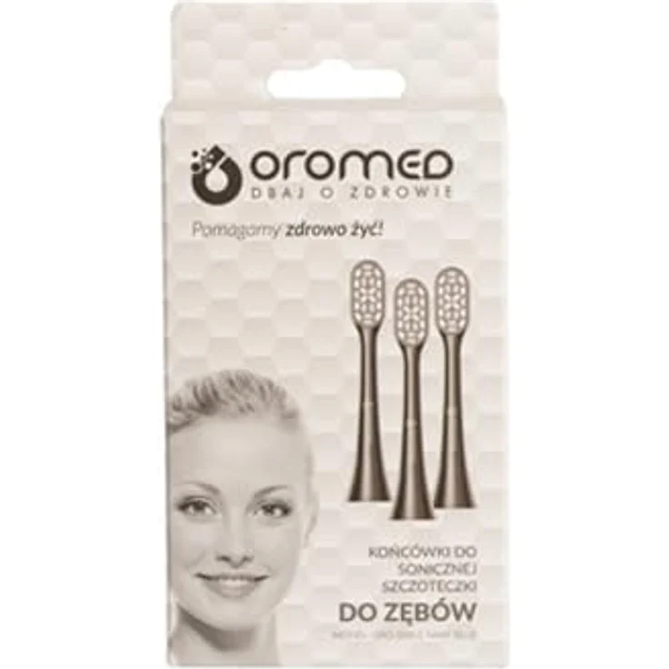 Oromed Bürstenköpfe 3 Stück, Ersatzköpfe für ORO-SMILE Navy Blue, effektive Plaque-Entfernung und sanfte Zahnfleischmassage, natürliche Zahnaufhellung – Bild 4