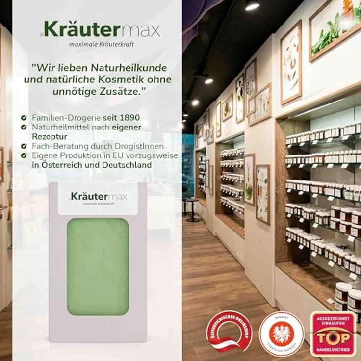 Kräutermax Avocado Seife | Kaltgerührt und handgemacht mit Avocadoöl 100 g – Bild 5