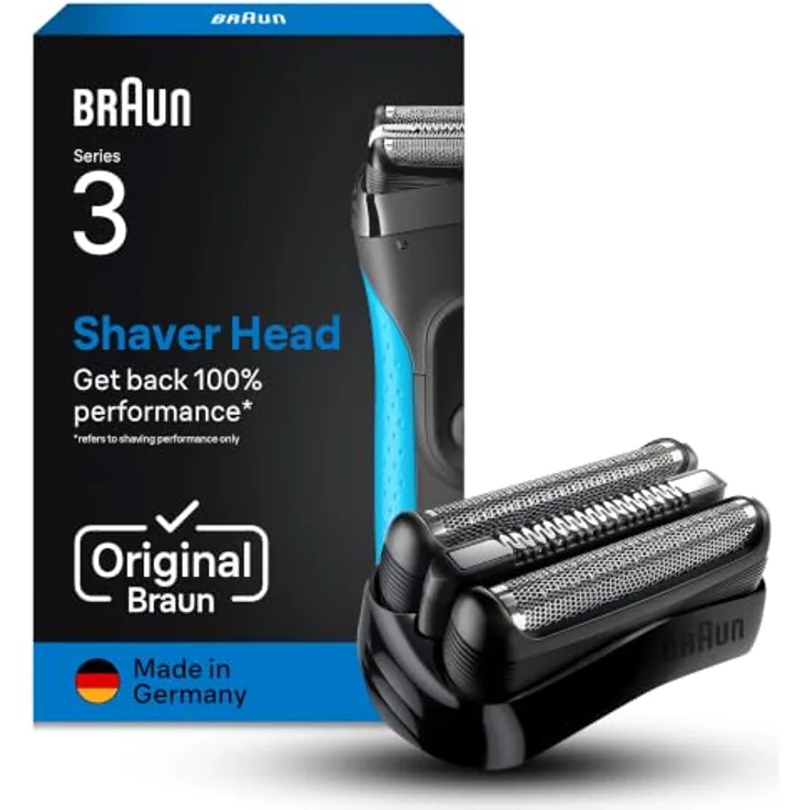 Braun Zubehör Combipack 21B, Ersatzteilset für Series 3 Elektrorasierer mit hautfreundlicher Scherkopf-Technologie