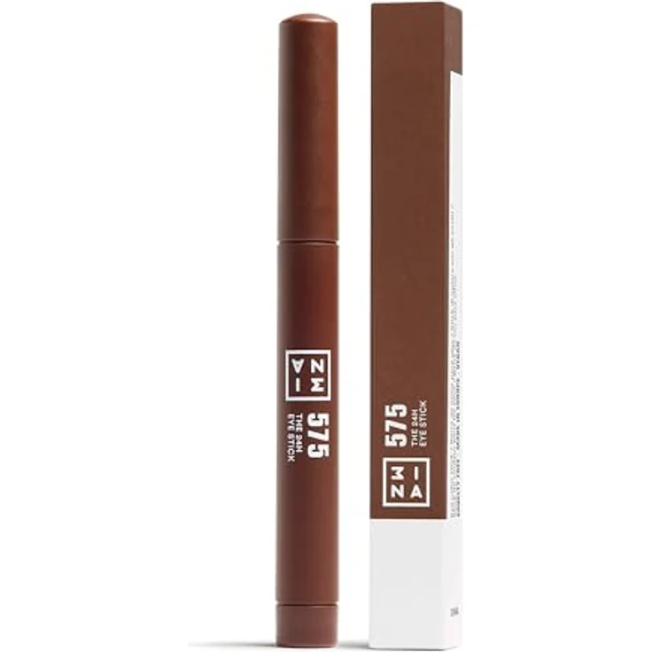 3INA The 24H Eye Stick, langanhaltender Lidschatten in Stiftform, Farbton 575 - Brown, 1,4 g, hochpigmentiert und vegan – Bild 6