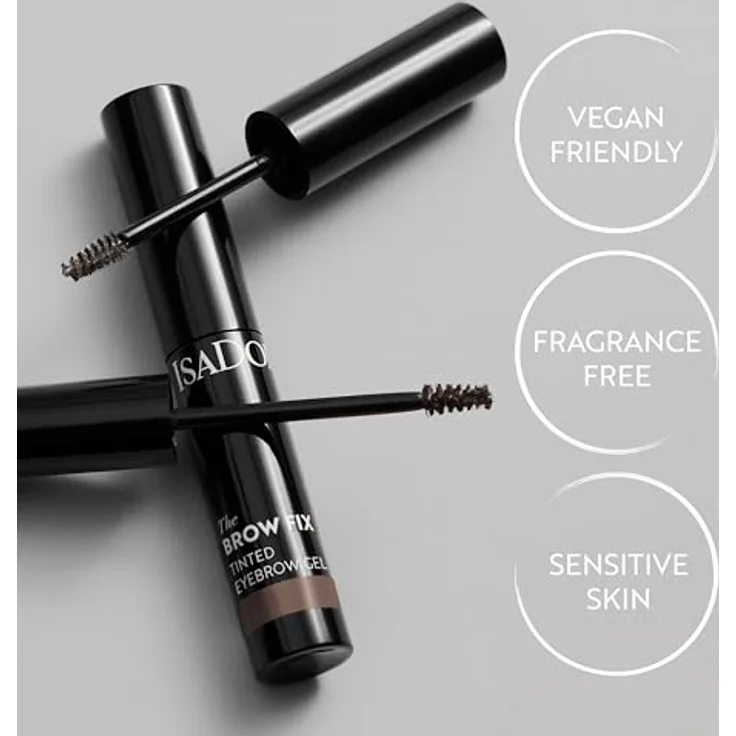 IsaDora Brow Fix Tinted Eyebrow Gel, 3,5 ml, leichtes braun, nährende Formel mit Panthenol und Rizinusöl – Bild 3