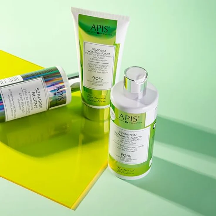 Apis Stärkendes Shampoo NATURAL SOLUTION gegen Haarausfall Baicapil 3% Keracin Koffein 300 ml – Bild 5