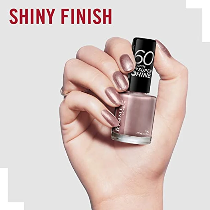 Rimmel London 60 Seconds Super Shine Schnelltrocknender Nagellack 8 ml Farbton 210 Ethereal – Bild 5