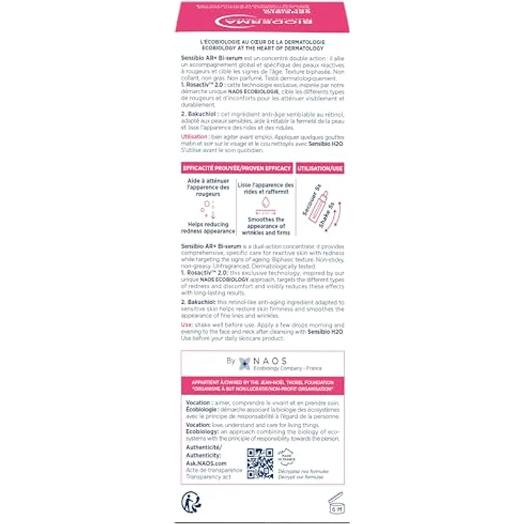 Bioderma Sensibio AR+ Bl-sérum, beruhigendes Gesichtsserum gegen Rötungen, 30 ml – Bild 5