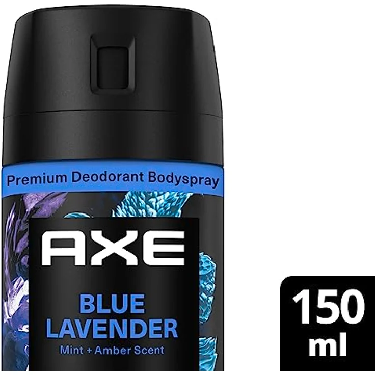 Axe Premium Bodyspray Blue Lavender Deo ohne Aluminiumsalze mit 72 Stunden Schutz gegen Körpergeruch 150 ml 1 Stück – Bild 2