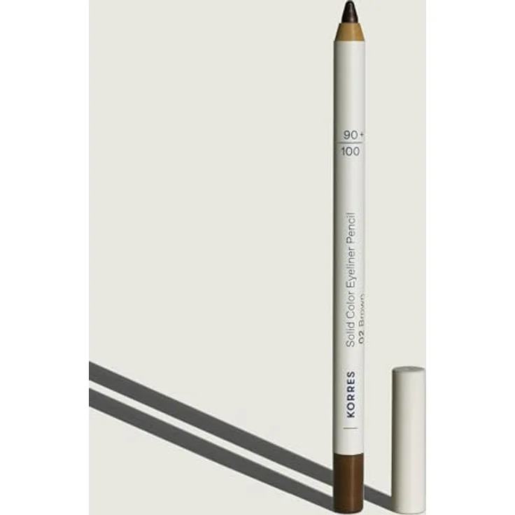 KORRES Solid Color Eyeliner Pencil Brown 02, cremige Textur mit Vulkan-Mineralien, langanhaltend & vegan, 1,2g – Bild 4