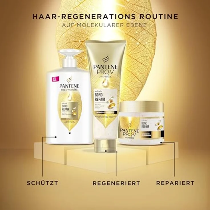 Pantene Pro-V Bond Repair, stärkendes Shampoo für beschädigtes Haar mit Biotin, 1000 ml – Bild 6