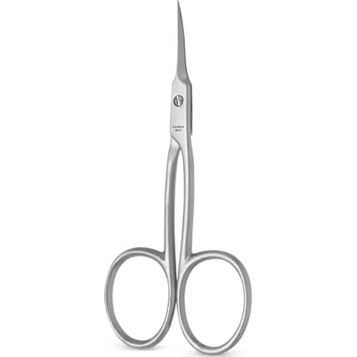 Excellent Solingen Nagelschere, Hautschere 9 cm, extra lang, superspitz, für präzise Maniküre und Pediküre