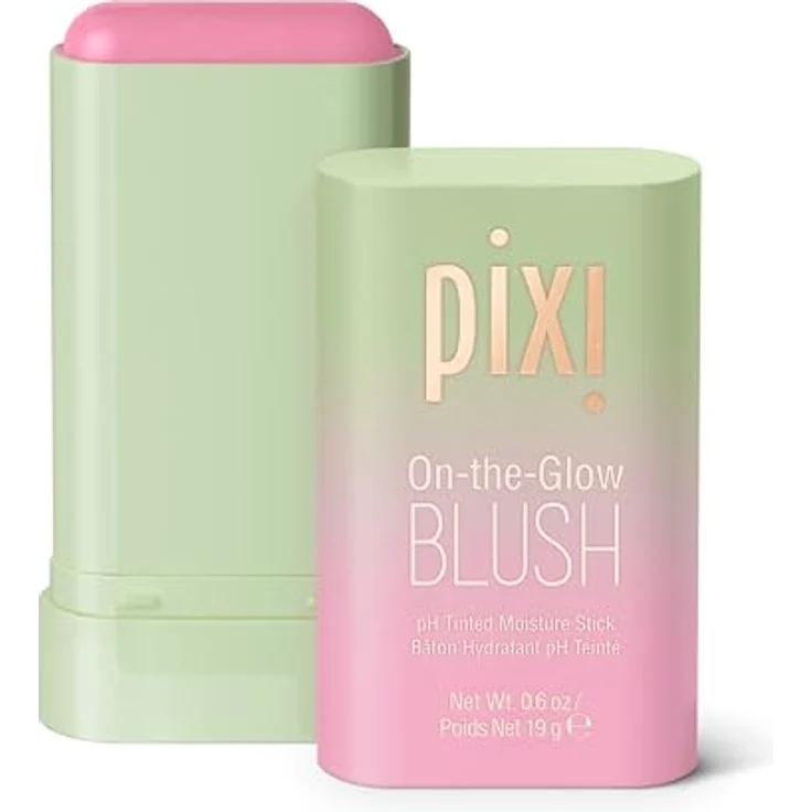 Pixi On The Glow Blush Cheektone Reaktiver Farbiger Stick mit Ginseng und Aloe Vera Extrakten, 19 g, 0,6 Unzen - Rouge & Bronzer, feuchtigkeitsspendende Rötung in farbigem Balken ohne Parabene – Bild 1