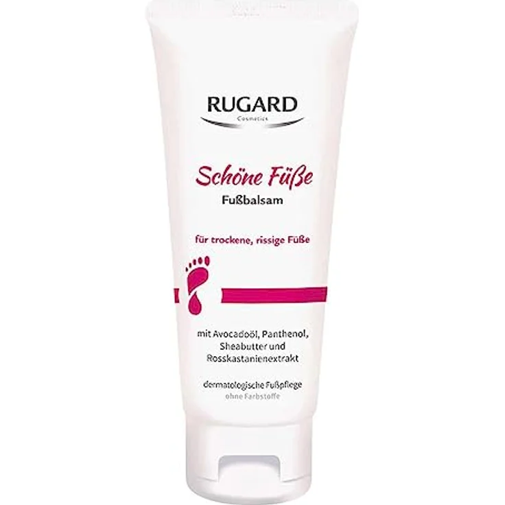 RUGARD Schöne Füße Fußbalsam 100 ml, pflegt geschmeidig weich mit Avocadoöl, Panthenol und Sheabutter – Bild 1