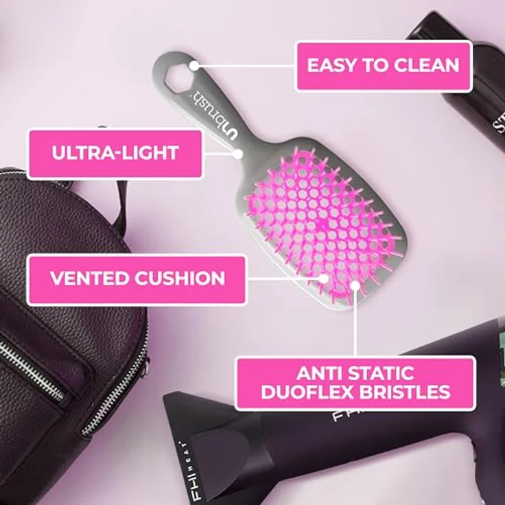 UNbrush Original Collection Detangling Hair Brush, Orchid Detangler für nasses und trockenes Haar, unisex – Bild 6