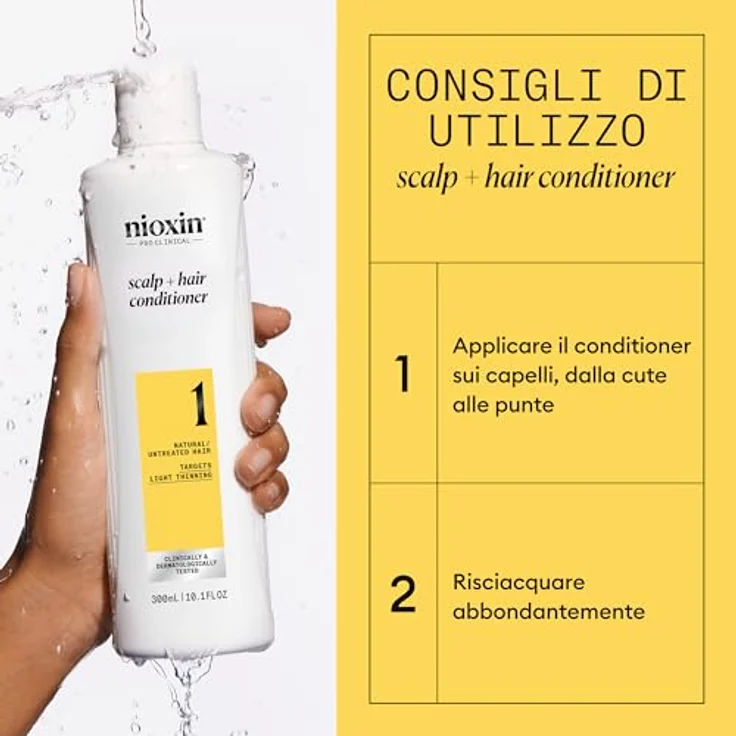 NIOXIN System 1 - Stärkender Conditioner für Haar und Kopfhaut - mit Niacinamid (300 ml) – Bild 5