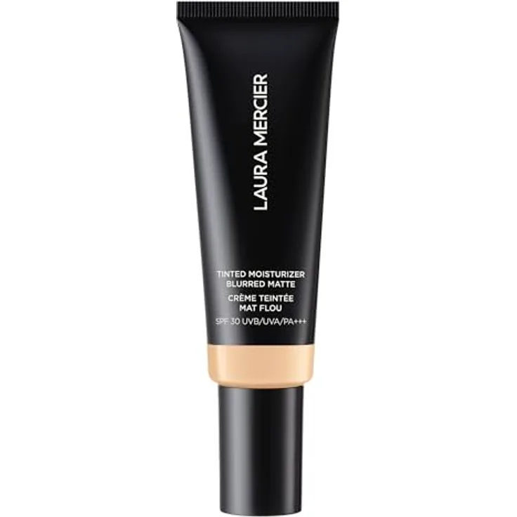 Laura Mercier Tinted Moisturizer Blurred Matte Foundation, 45 ml, 1N Birch, nicht komedogen, 91% hautpflegende Inhaltsstoffe, mattierendes Finish